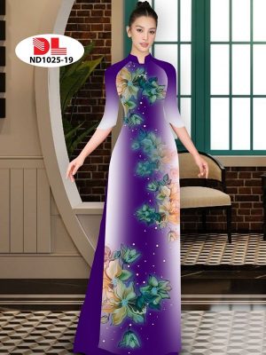 Vải Áo Dài Hoa In 3D AD ND1025 32